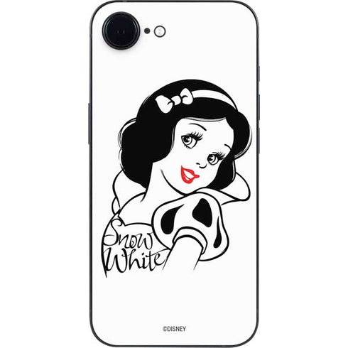 Disney Snow White Black and White Art iPhone 16e Skin
